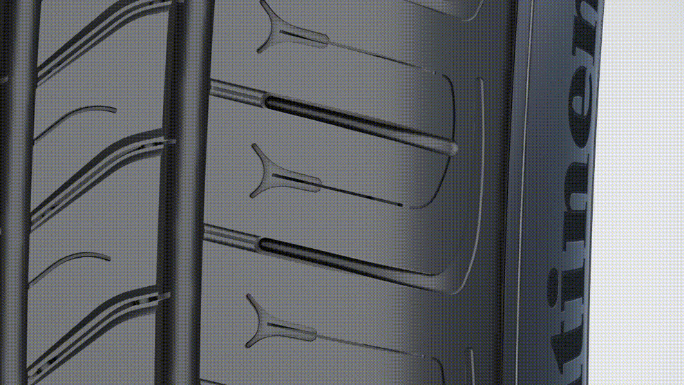 特殊胎肩花纹槽设计